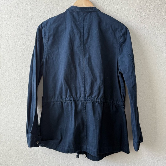 Simply Styled Dark Blue Military Jacket - Picture 2 of 4